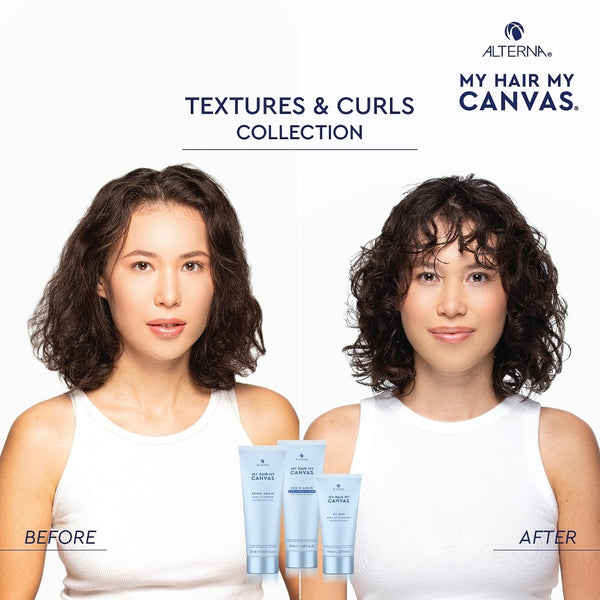 Alterna My Hair My Canvas BEGIN AGAIN CURL CONDITIONER  Before & After