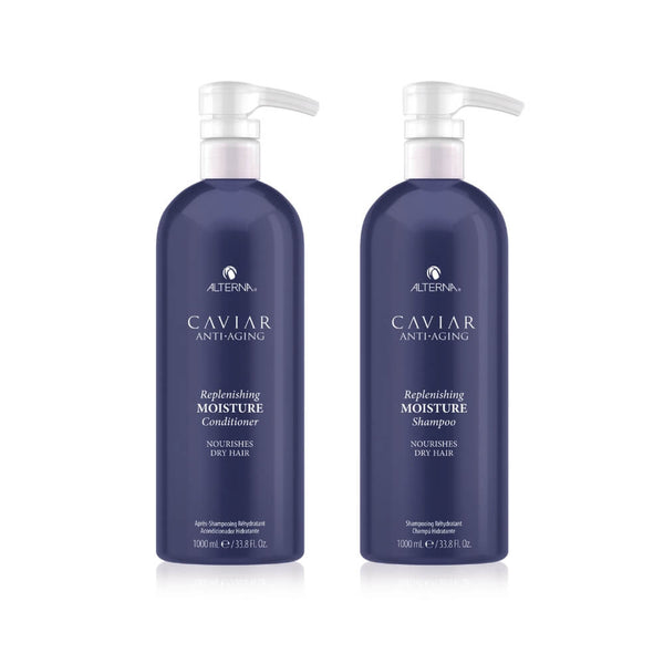 Alterna Caviar Anti-Aging Replenishing Moisture Shampoo & Conditioner 1L Duo