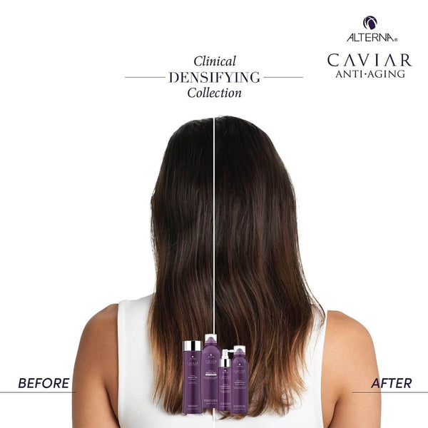Alterna Caviar Anti-Aging Clinical Densifying Shampoo Before & After Thicker fuller hair